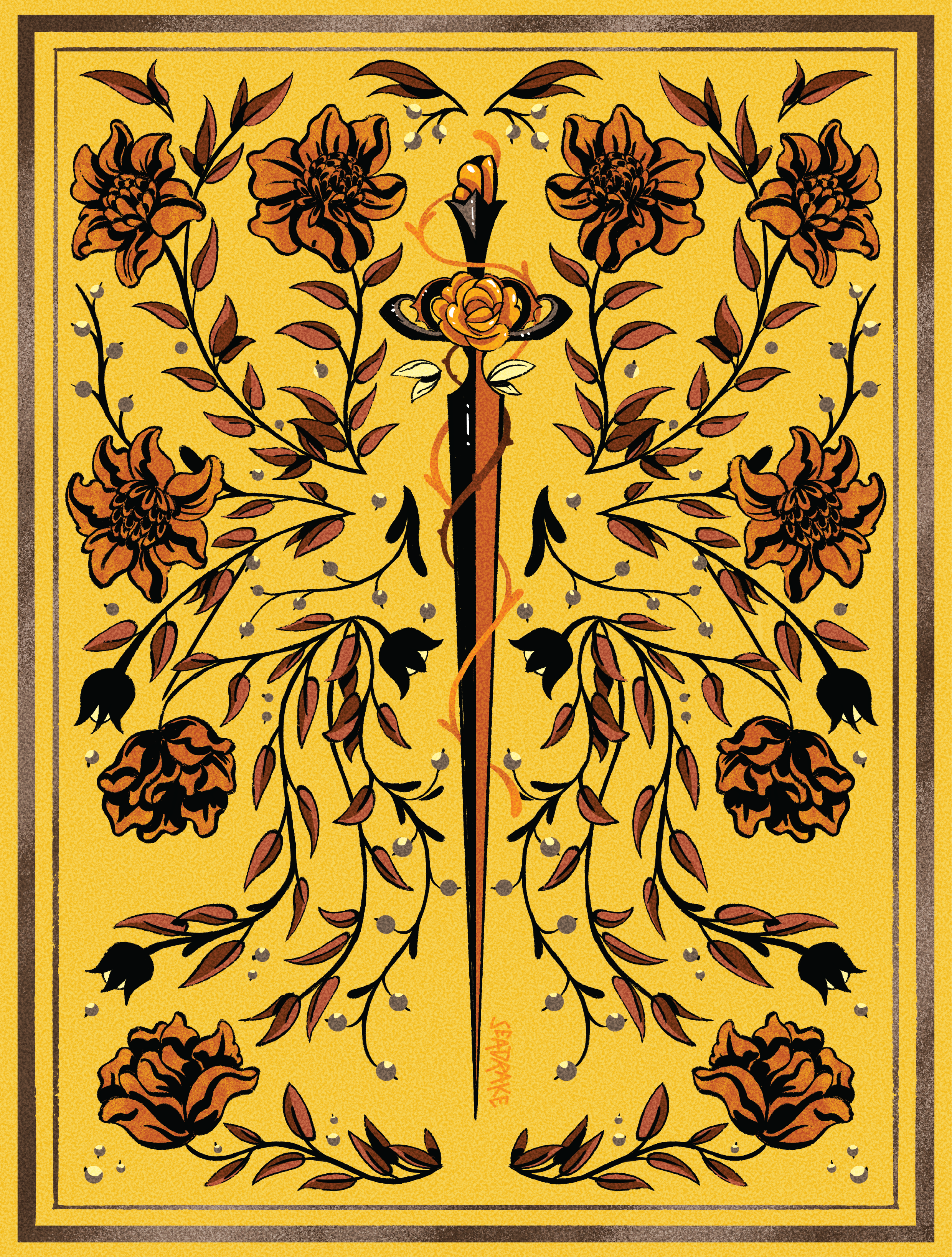 Blades of the four: Kindness Art Print