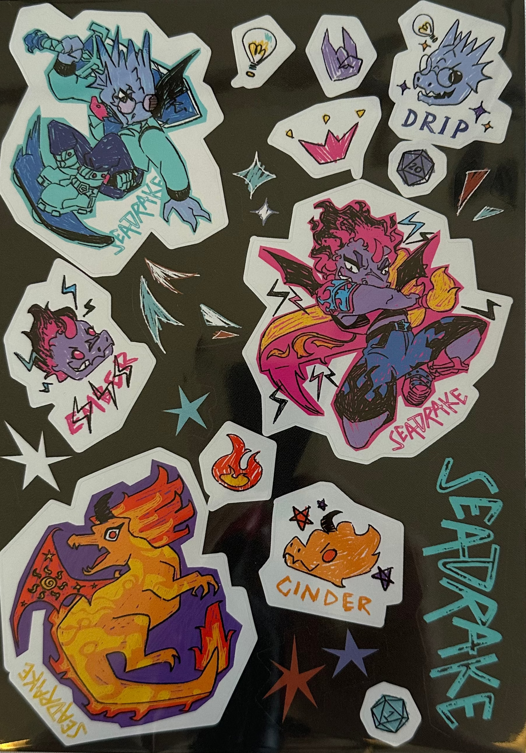 Chaos Trio Sticker Sheet