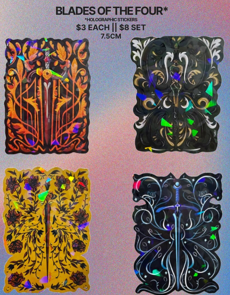 Blades of the four Sticker Pack