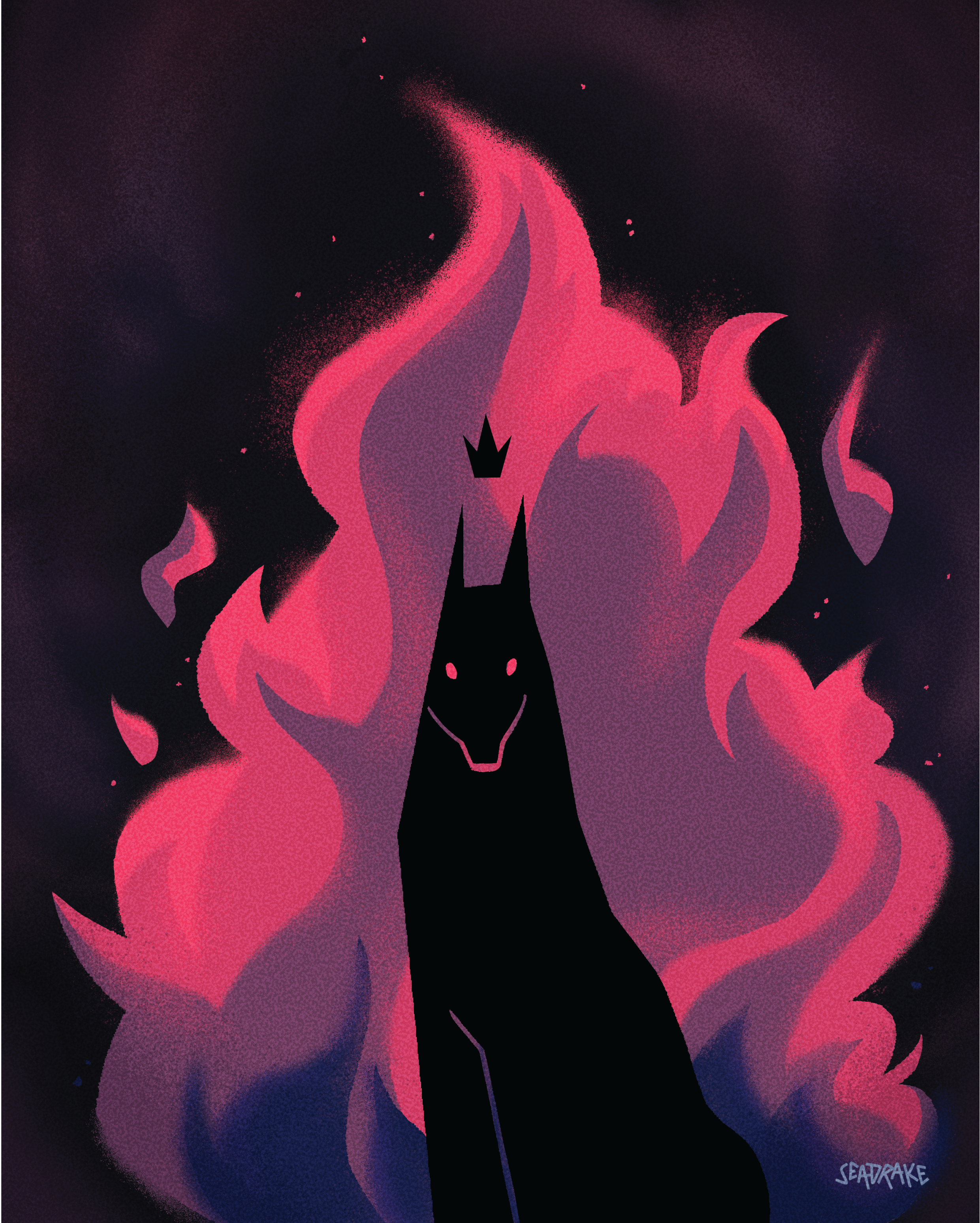 King of ash Art Print